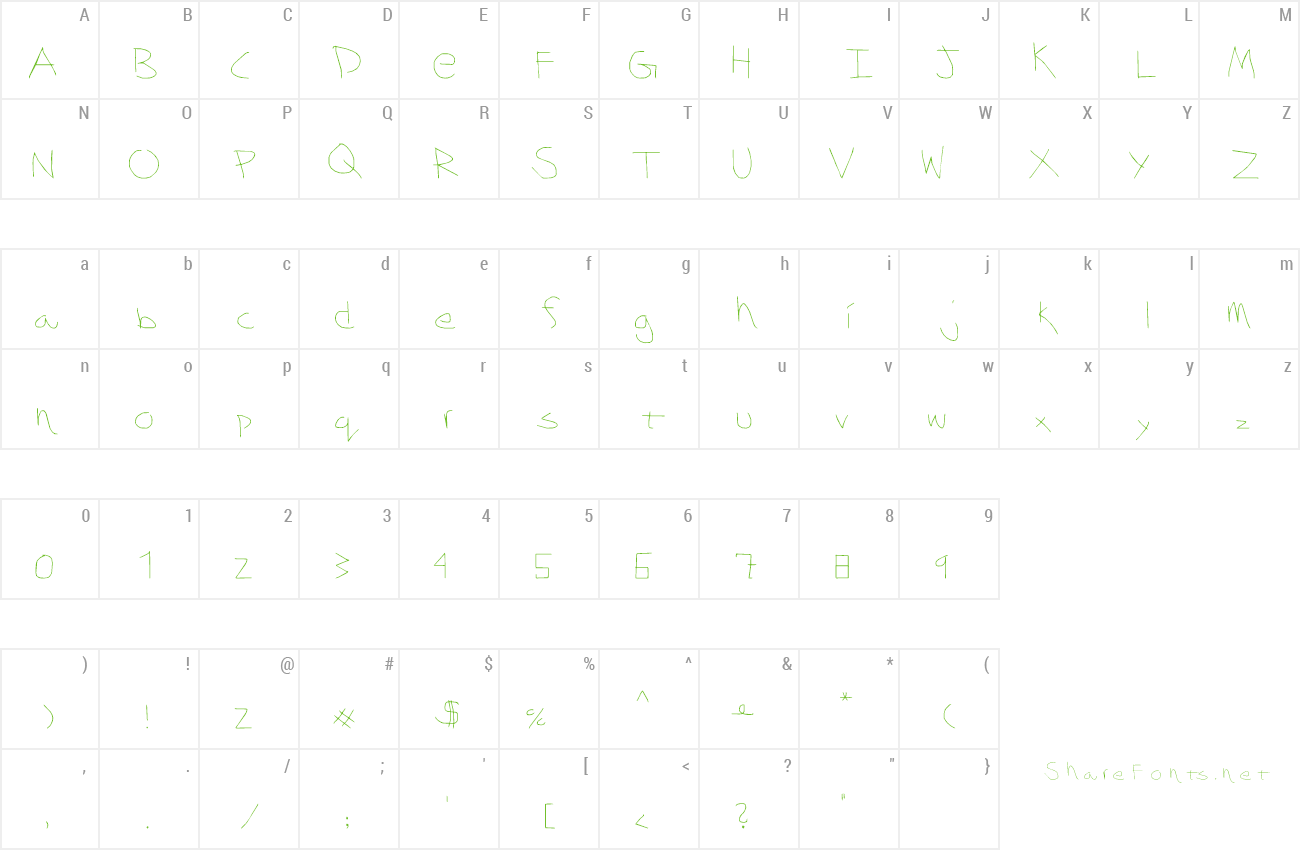 Font Whatever Hand preview